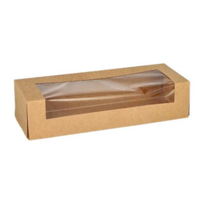 Sushi Box S mit Sichtfenster (19,5x7x4,5cm, 100 Stück)